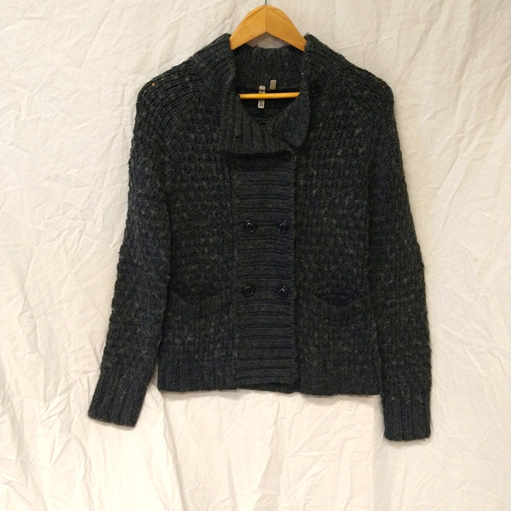 Caslon• pea coat style sweater